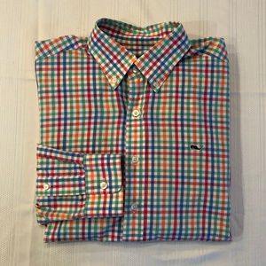 Vineyard Vines Multi Color Slim Fit Whale Shirt